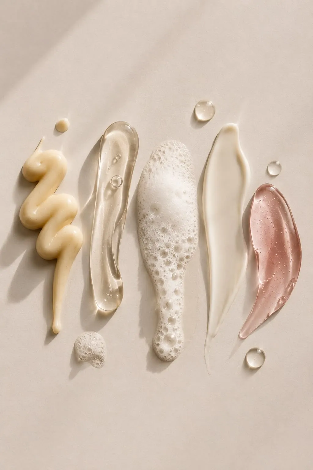 Panaché de crème pour skincare